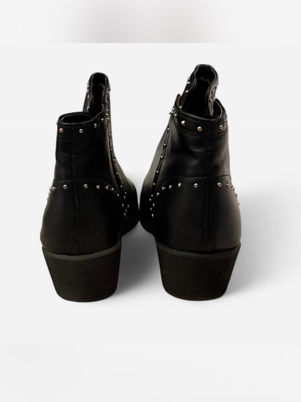 Black Studded Hunter Ankle Boots - Women - Picture 6 of 7